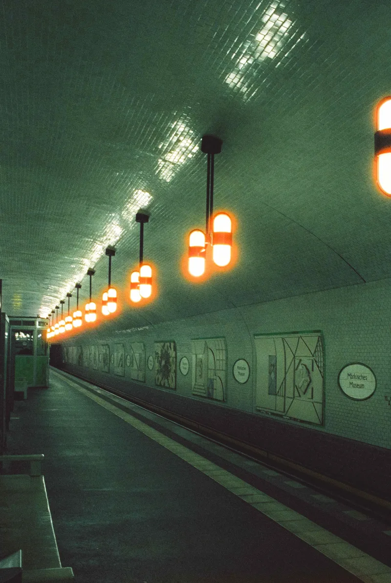 Platform shot on Cinestill 800T with a Canon AE-1, developed at FotoImpex, by Tim