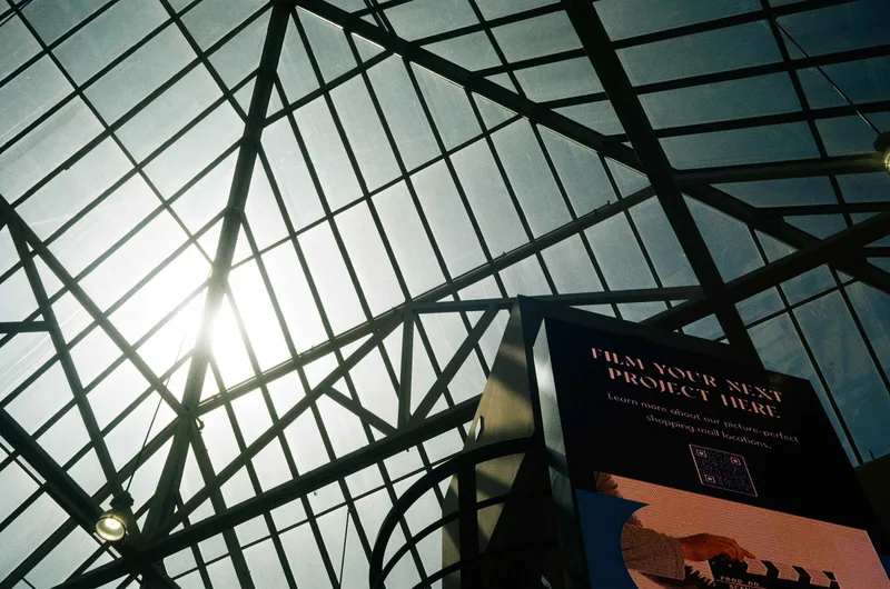 Mall Ceiling shot on Kodak Kodacolor 200 with a Canon Canonet G-III QL17, by Oscar