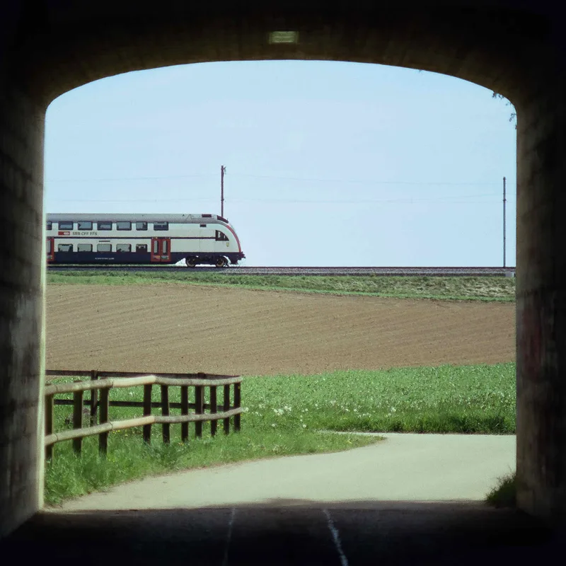 A Train shot on Cinestill 50D with a Minolta SR-T 303, developed at Foto Zumstein Zürich, by Aderin