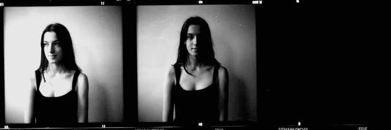 Suzanne shot on Agfa APX 400 with a Agfa Isolette II, developed at Home / Self-Developed, by Tony Shelley