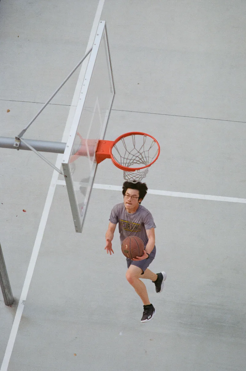 Basketball shot on Kodak Kodacolor 100 with a Minolta XD-11, developed at LA Film Lab, by Kyle