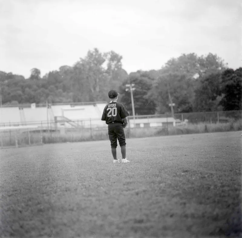 Outstanding in his field shot on Kodak T-Max 400 with a Zenza Bronica SQ-A, developed at Dwayne's Film Lab, by Ken