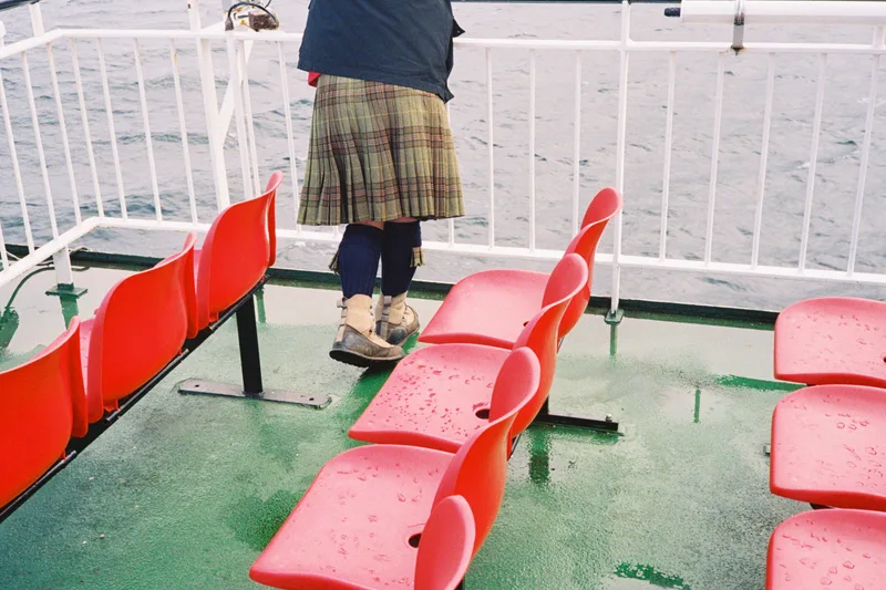 Kilt shot on Kodak Gold 200 with a Rollei 35S, developed at Gulabi, by Noah R. Evans