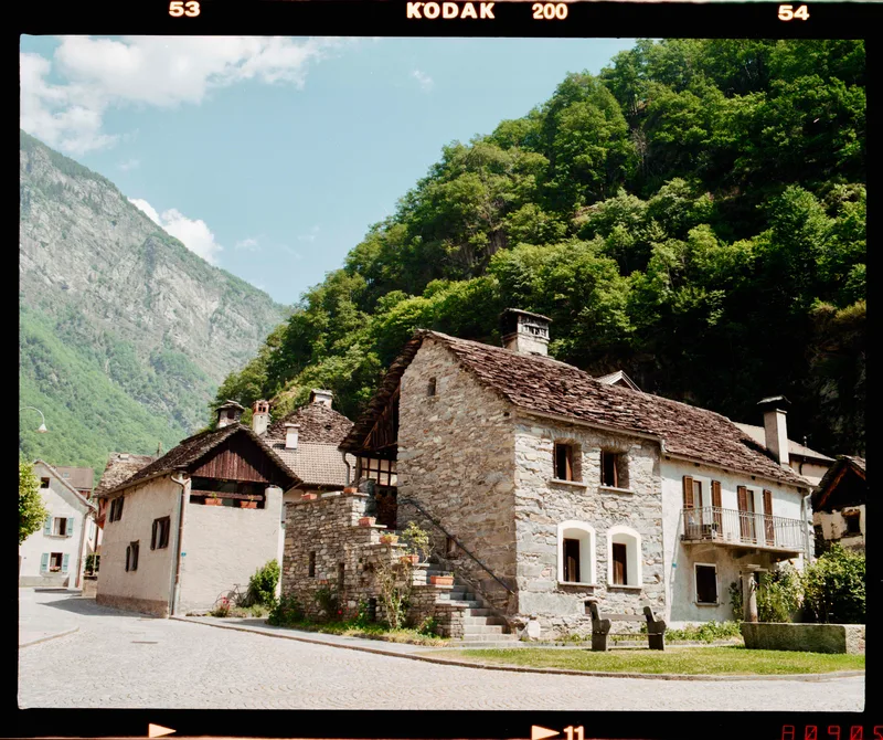 Bignasco - Vallemaggia shot on Kodak Gold 200 with a Pentax 6x7 MLU, developed at Ars-imago, by Alessandro Benevento