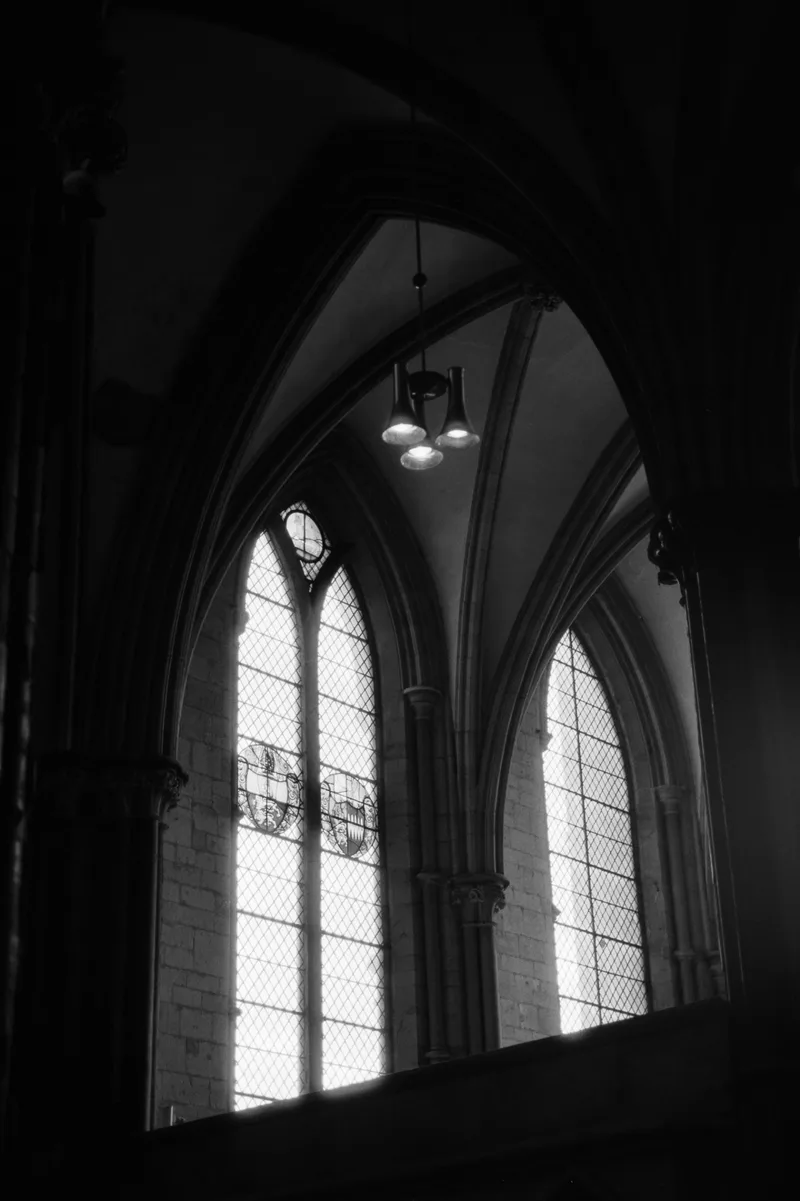 Cathedral Interior shot on Kodak T-Max 100 with a Nikon F90X, developed at Home / Self-Developed, by ant