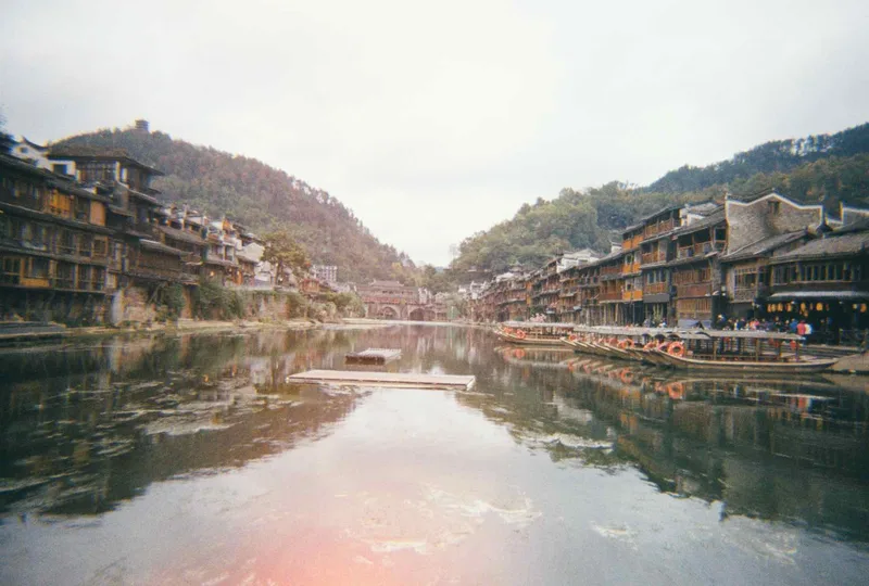 Fenghuang Ancient Town shot on Kodak Gold 200 with a Kodak M38, by Michelle
