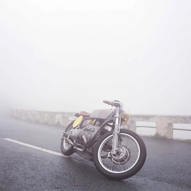 Fog machine shot on Fujifilm Pro 400H with a Nikon F3, developed at Fotoexpress, by Marc