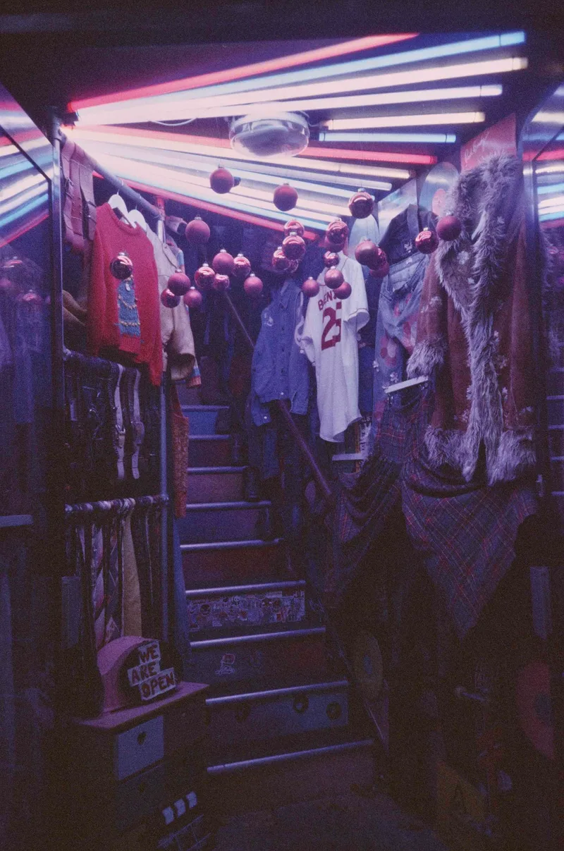 Brick lane vintage market shot on Kodak Ektachrome 320T with a Olympus Mju-1, developed at Bayeux, by Matt Chang