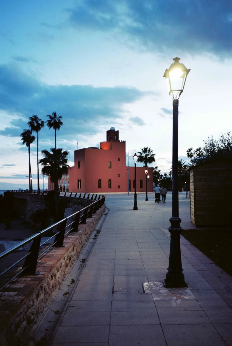 Castle Bil Bil at Dusk shot on Kodak Portra 160 with a Nikon AF600, developed at Tanners Bank Darkroom , by Mark Beadle