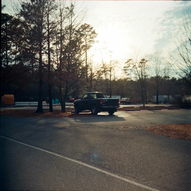 Truck shot on Kodak Ektar 100 with a Yashica A, developed at Camera’s Etc., by Ken