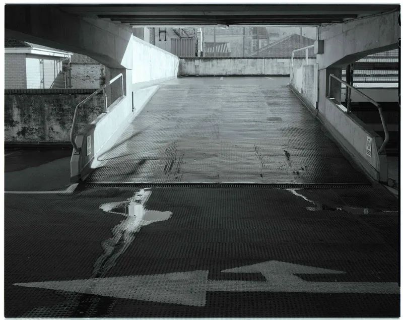 Multi Storey shot on Ilford HP5 Plus 400 with a Intrepid 4x5, developed at Intrepid Studios, by Stuart Leeds