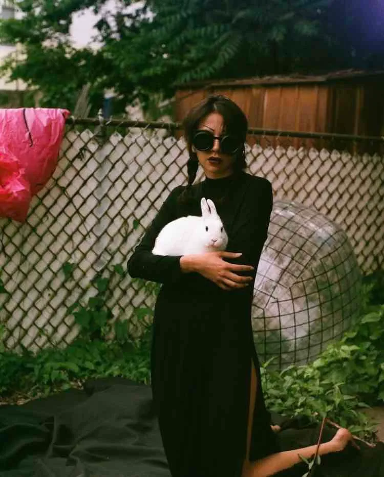 Goth Pool Party shot on Fujifilm Superia X-TRA 400, developed at Old School Photo Lab, by Sheena She