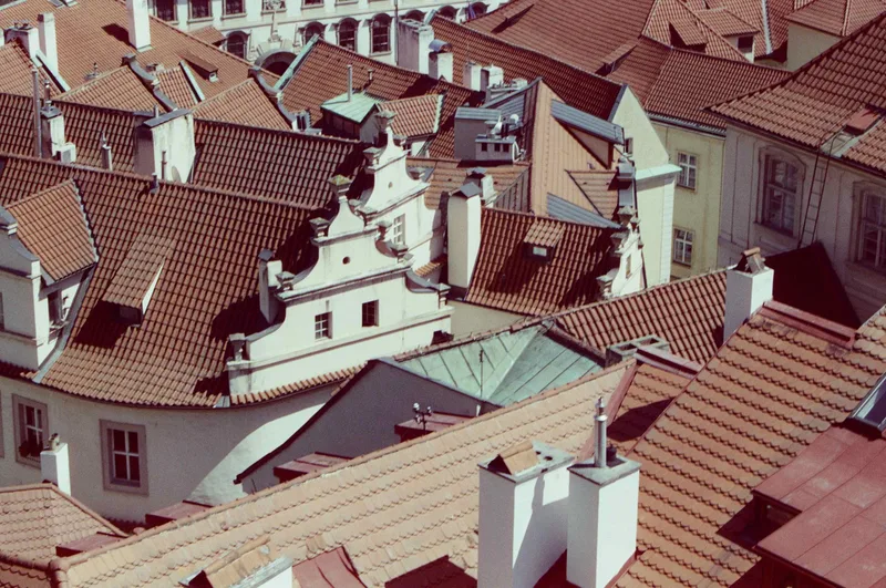 les toits de prague shot on Kodak Gold 200 with a Pentax p30T, by Eve