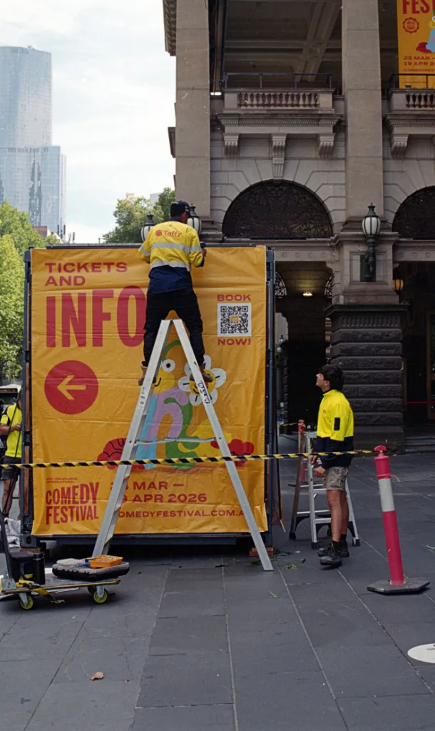Info shot on Fujifilm 400 with a Minolta X-570, developed at Digidirect Melbourne, by David