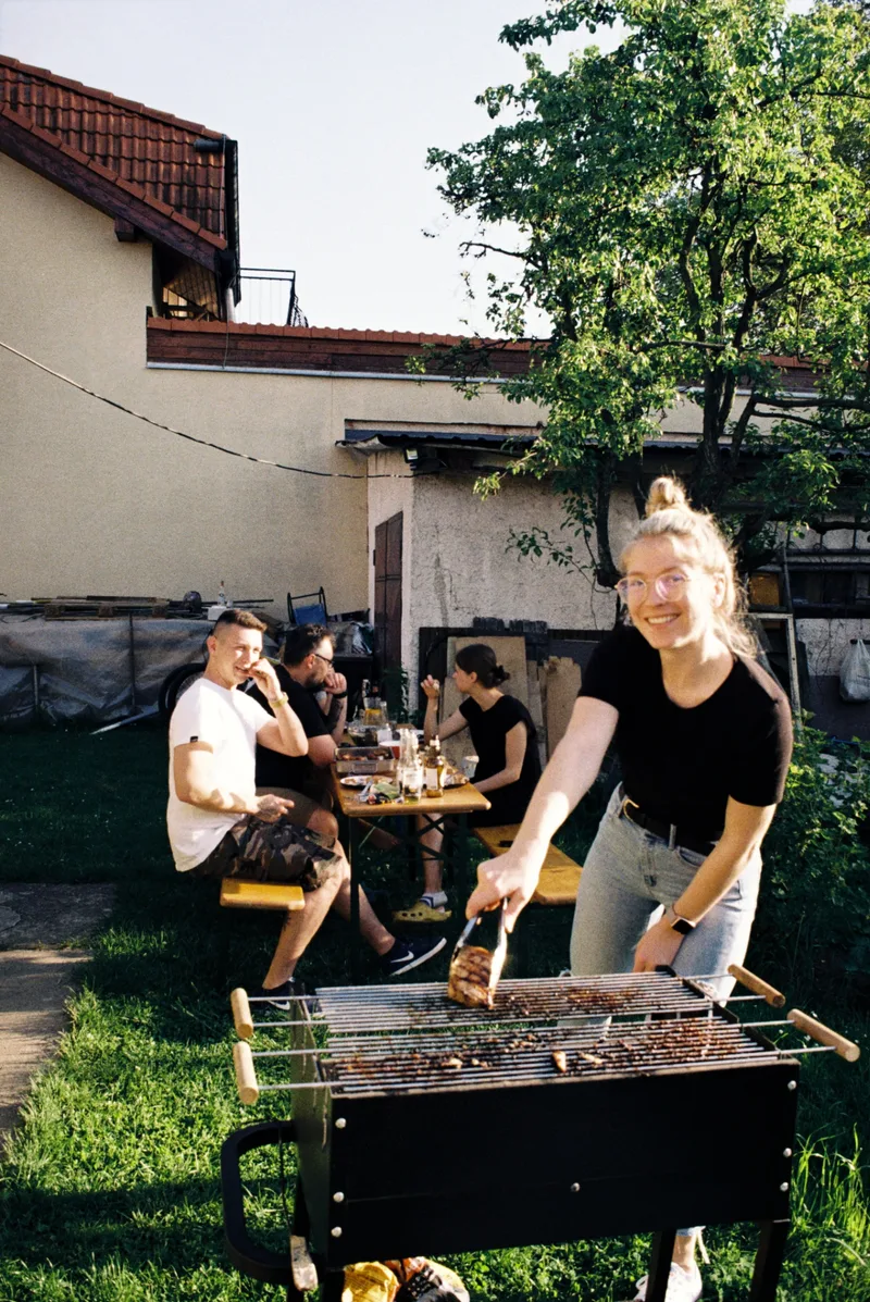 Summer barbeque shot on Kodak Gold 200 with a Minolta XD-7, developed at Film Labák, by Adrian
