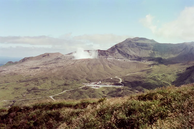 Volcano in Japan shot on FilmNeverDie Sora 200 with a Leica M6, developed at Fox Film Lab, by Adrian