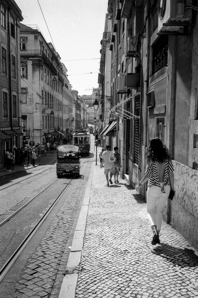 Lisbona shot on Ilford Delta 100 with a Minolta AF-C, by Kamil Kowalkowski