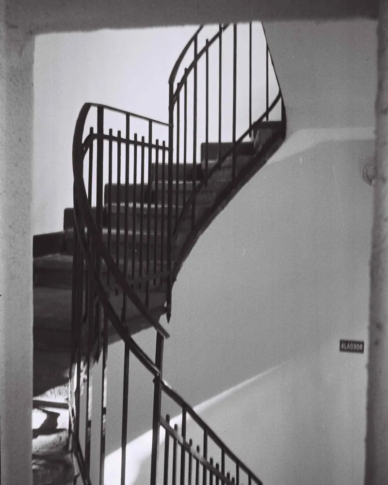 Servant Stairs shot on Foma Fomapan 200 Creative with a Smena Symbol, developed at f8 Vintage Camera Shop, by Janos Muranyi