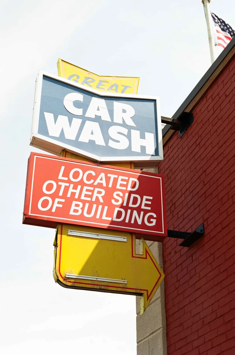 Great Car Wash shot on Kodak Ektar 100 with a Minolta X-700, developed at C41 Film Labs, by Evan Purney