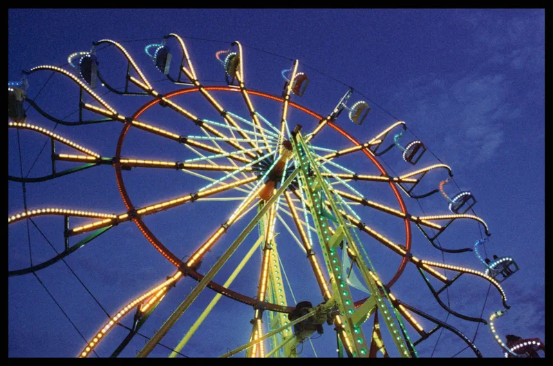 At the fair shot on Reflx Lab 800, developed at Asheville Darkroom, by Joe Pollock