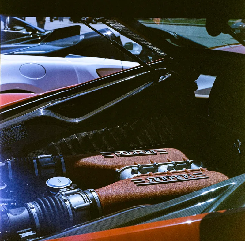 Engine shot on Lomography Lomo '92 with a Hasselblad 500CM, developed at Express Photo Livonia, by Garrett Cline