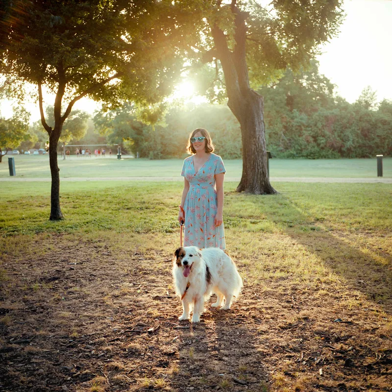 Golden hour shot on Kodak Portra 400 with a Mamiya 6MF, by Tyler