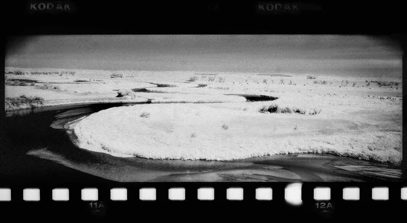Loup River Valley shot on Kodak HIE High-Speed Infrared with a Hasselblad Xpan, by Jeremy Allen Wieczorek