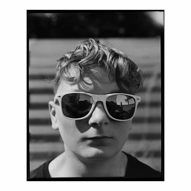 Film photo shot on Foma Fomapan 100 Classic with a Intrepid 4x5 MK2, by @thephotoshop.ie