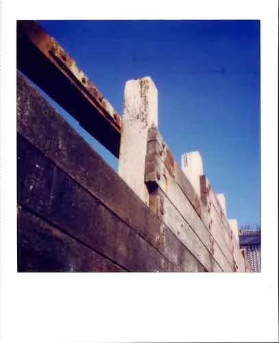 Blue skies shot on Polaroid 600 with a Polaroid SX-70 Alpha 1, developed at Instant Film, by MelvynJ