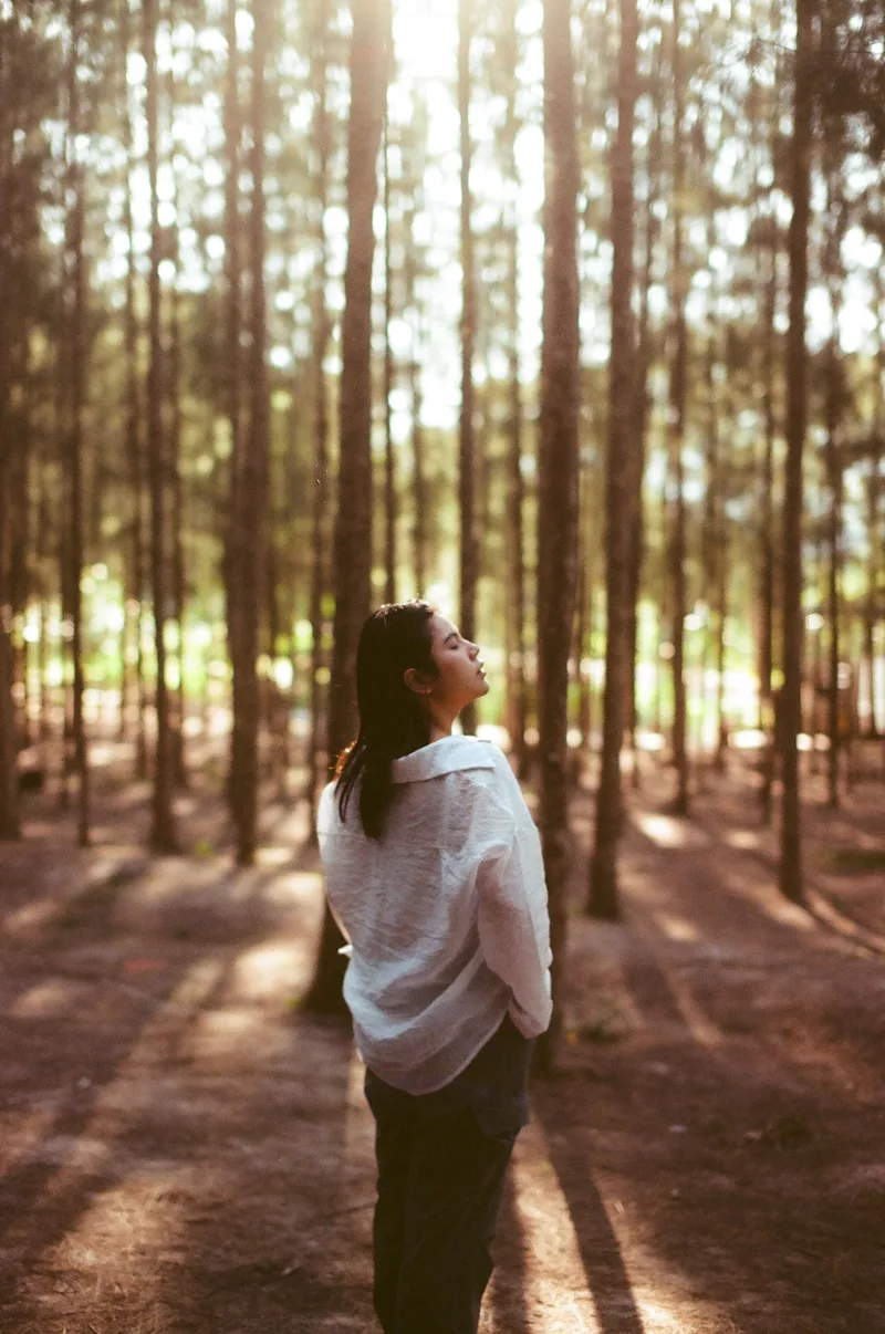 In the forest shot on Kodak Portra 160 with a Canon Eos 55, developed at Home / Self-Developed, by NOT