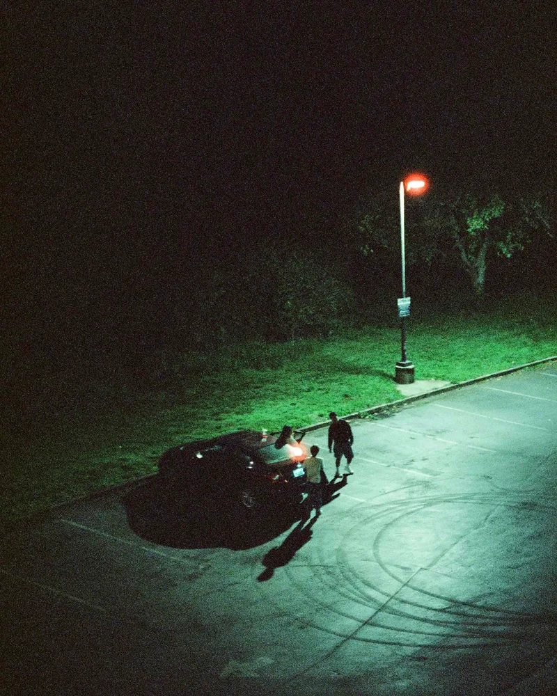 Smoking Spot shot on Cinestill 800T with a Canon T70, developed at Pacific Photo Lab, by Noah Davis