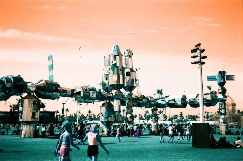 Coachella 2018 shot on Lomography LomoChrome Turquoise 100 with a Canon Sure Shot Tele, by Frank Mojica