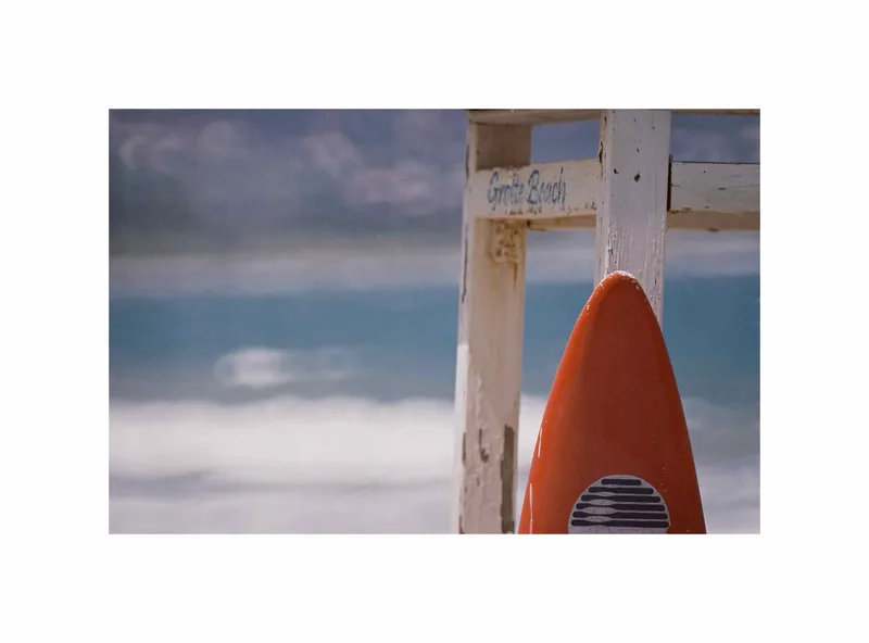 Surfin' shot on Kodak Ektar 100 with a Canon FTb, developed at Studio Baxton, by Federico Rossetto