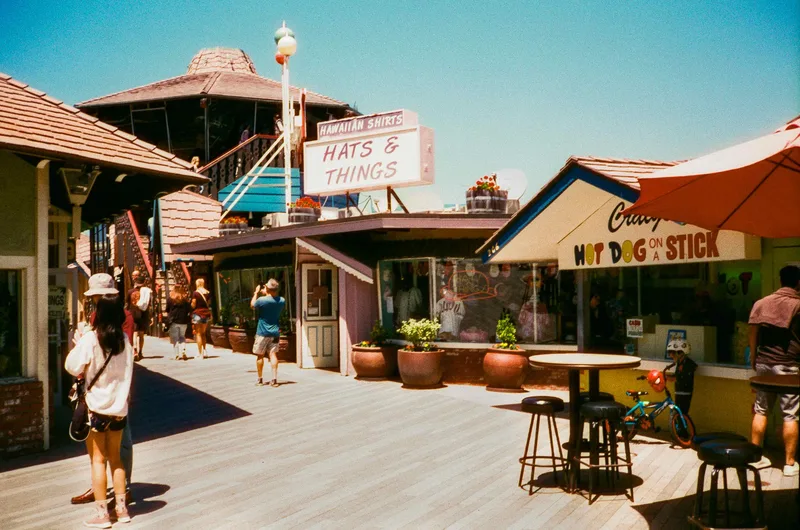 Hot Dog on a Stick shot on Harman Phoenix 200 with a Ricoh 35ZF, developed at Legacy Film Lab, by Clint