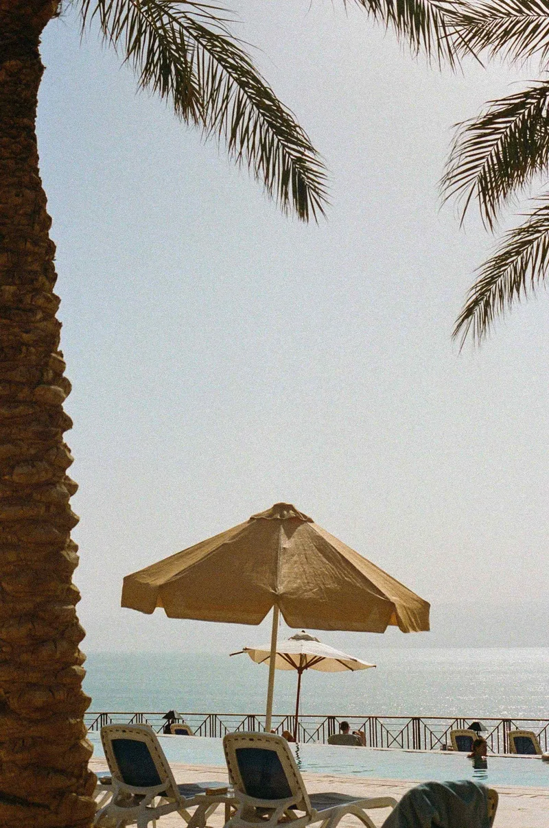 Serenity at the Sea shot on Kodak Portra 400 with a Canon TX, developed at Treehouse Hawaii, by New Wave Photography
