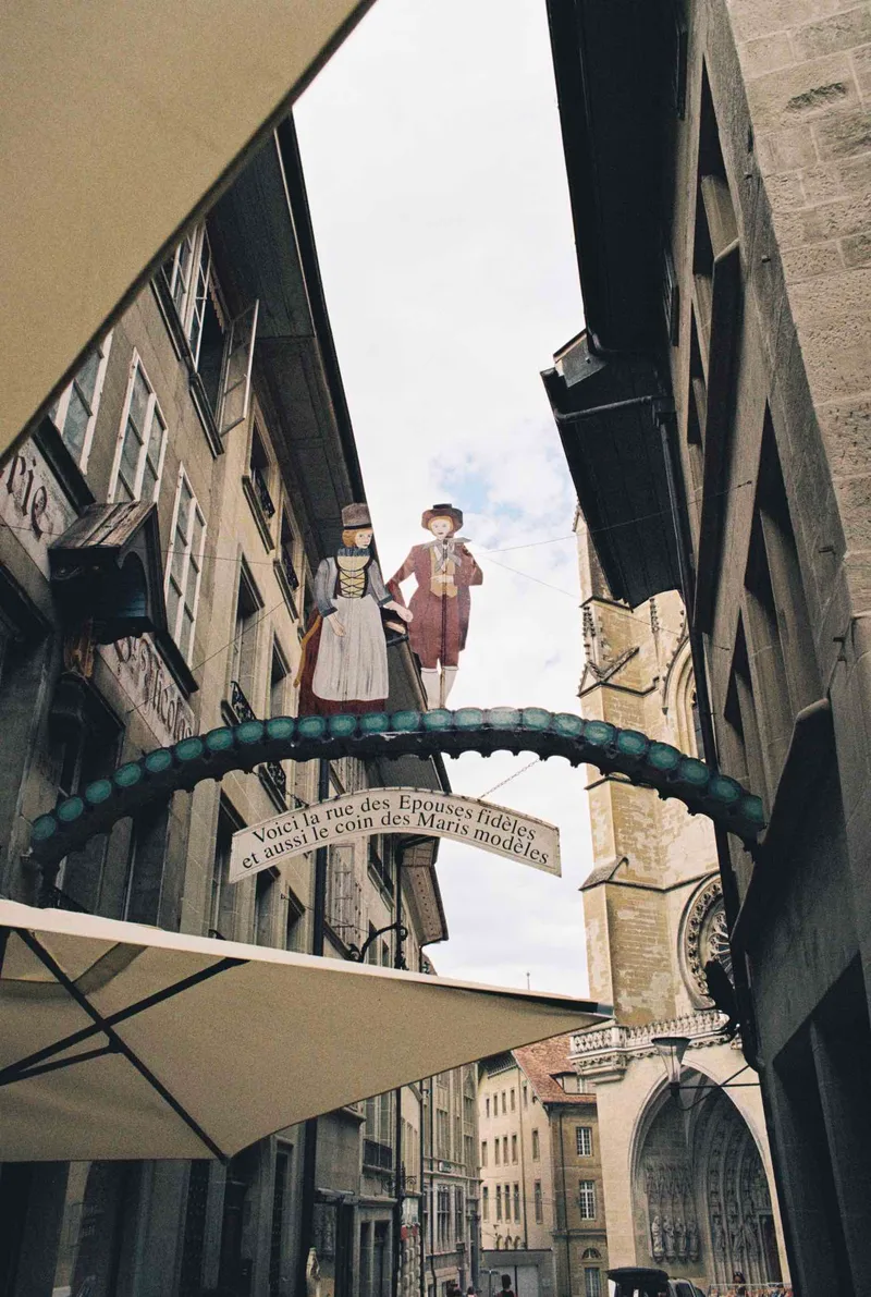 Fribourg - Switzerland shot on Kodak Gold 200 with a Canon AE-1, developed at Photo Grancy, by Fafa Issenmann