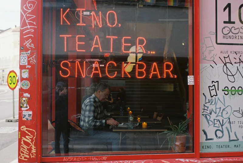 Kino shot on Kodak Gold 200 with a Nikon FM2n, developed at Oslo Foto, by Marko