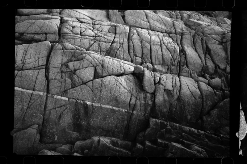 coastal texture shot on Fujifilm Neopan Acros 100 II with a Agfa Optima 1035 Sensor, by Emily