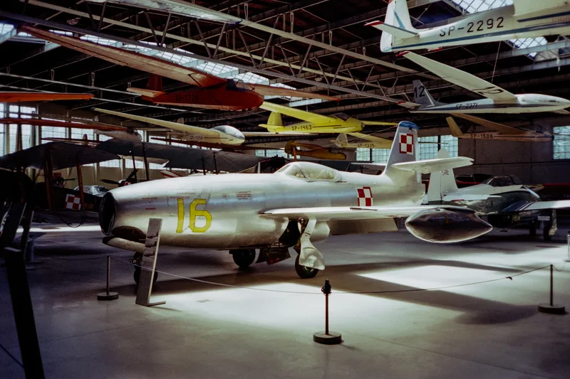 Jak-23 - Polish Aviation Museum - Cracow shot on Fujifilm FujiColor C100 with a Olympus Mju-1, by Kamil Kowalkowski