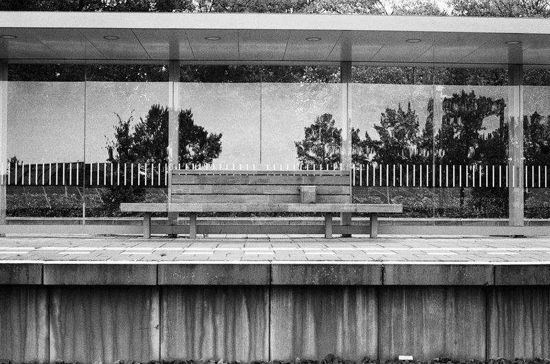 Reflections shot on Ilford Pan 400 with a Minolta X-300, developed at FotoArgenta, by Ruerd Leenstra