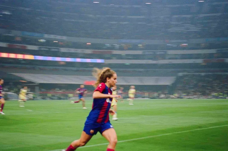 FC Barcelona in Mexico ❤️ shot on Kodak Portra 800 with a Pentax Spotmatic, developed at Foto Hércules, by Andrea Ibarra