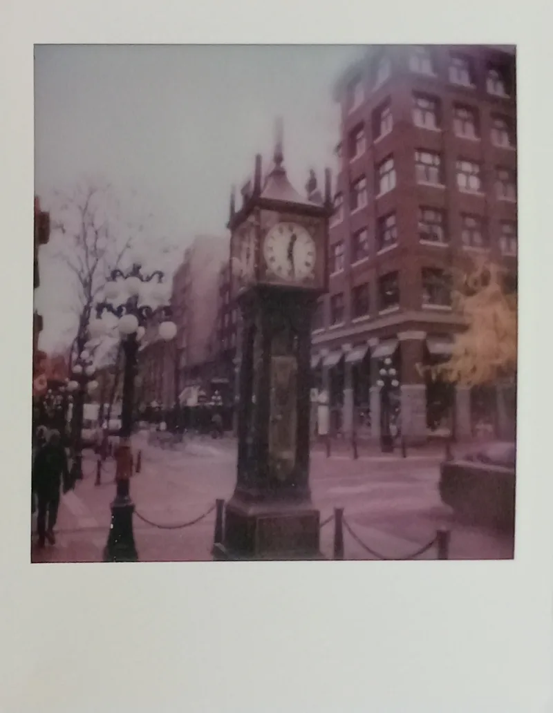 Gastown Clock shot on Polaroid Go with a Polaroid Go Gen 2, by Nine_H