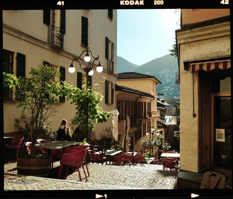 Lugano 7am shot on Kodak Gold 200 with a Pentax 6x7 MLU, developed at Ars-imago, by Alessandro Benevento