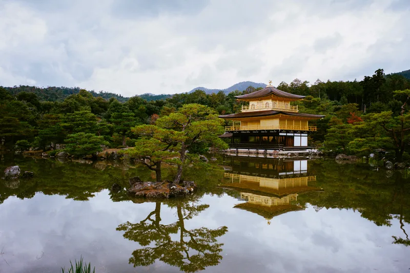 Golden Pavilion shot on Kodak Portra 400 with a Fuji GSW690III, developed at Your Local Film Lab, by Floyd