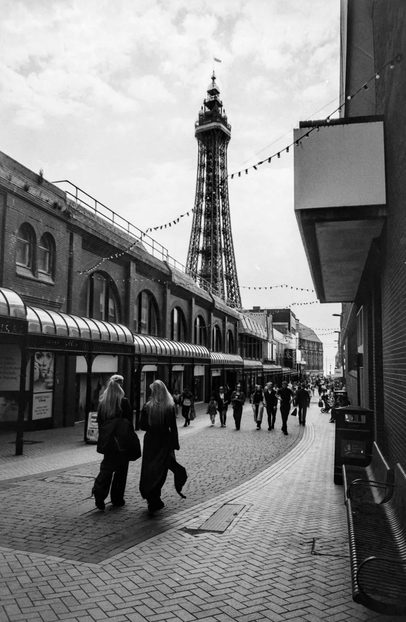 High street shot on Orwo UN54 with a Nikon AF600, developed at Home / Self-Developed, by Mark Beadle
