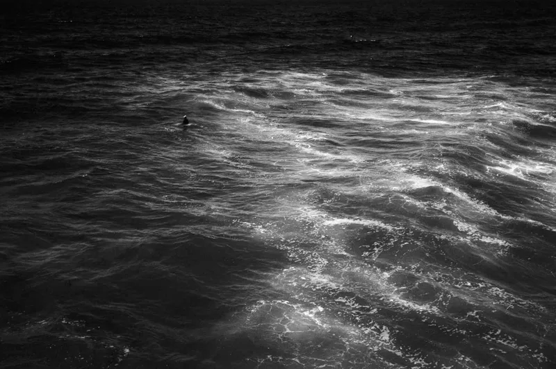 Pacific Ocean shot on Kodak T-Max 100 with a Zeiss IkonZM, developed at Home / Self-Developed, by Mike Ginn