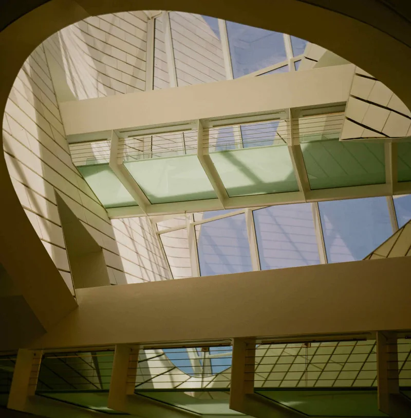 OCMA Walkways shot on Kodak Gold 200 with a Agfa Isolette II, developed at Pro Photo Connection, by Clint