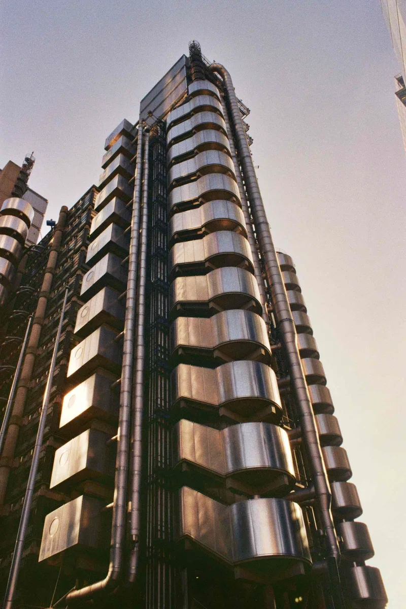 Lloyd’s Building shot on Kodak Gold 200 with a Nikkormat FT2, by David