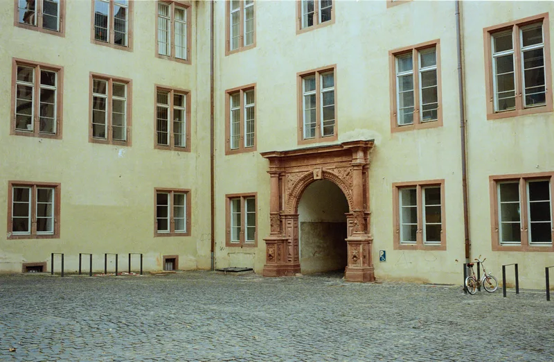 Residenzschloss Darmstadt shot on Kodak Portra 800 with a Leica M2, developed at NIMM FILM, by Braaamer