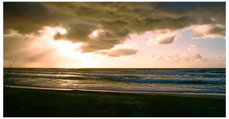 Island Sunrise shot on Kodak Portra 400 with a Canon A-1, developed at Korsos Photography, by Louie Manning